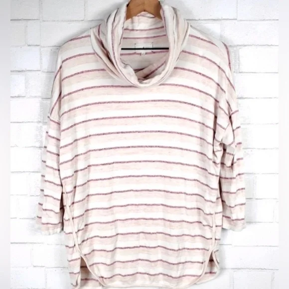 Lou Grey Sweaters Super Soft Loft Lou Grey Cream And Pink